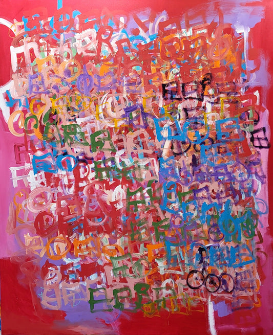 Abstracproseality: Poetics Visual 9 (Original Painting) 48x60