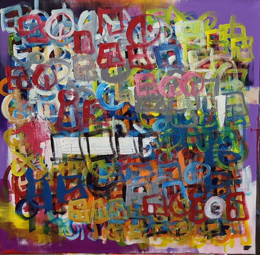 Abstracproseality: Poetics Visual 2 (Original Painting) 36x36