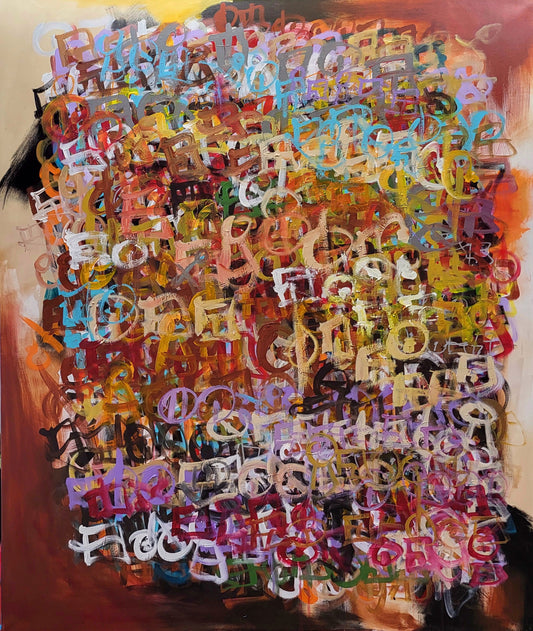 Abstracproseality: Poetics Visual 8 (Original Painting) 48x60