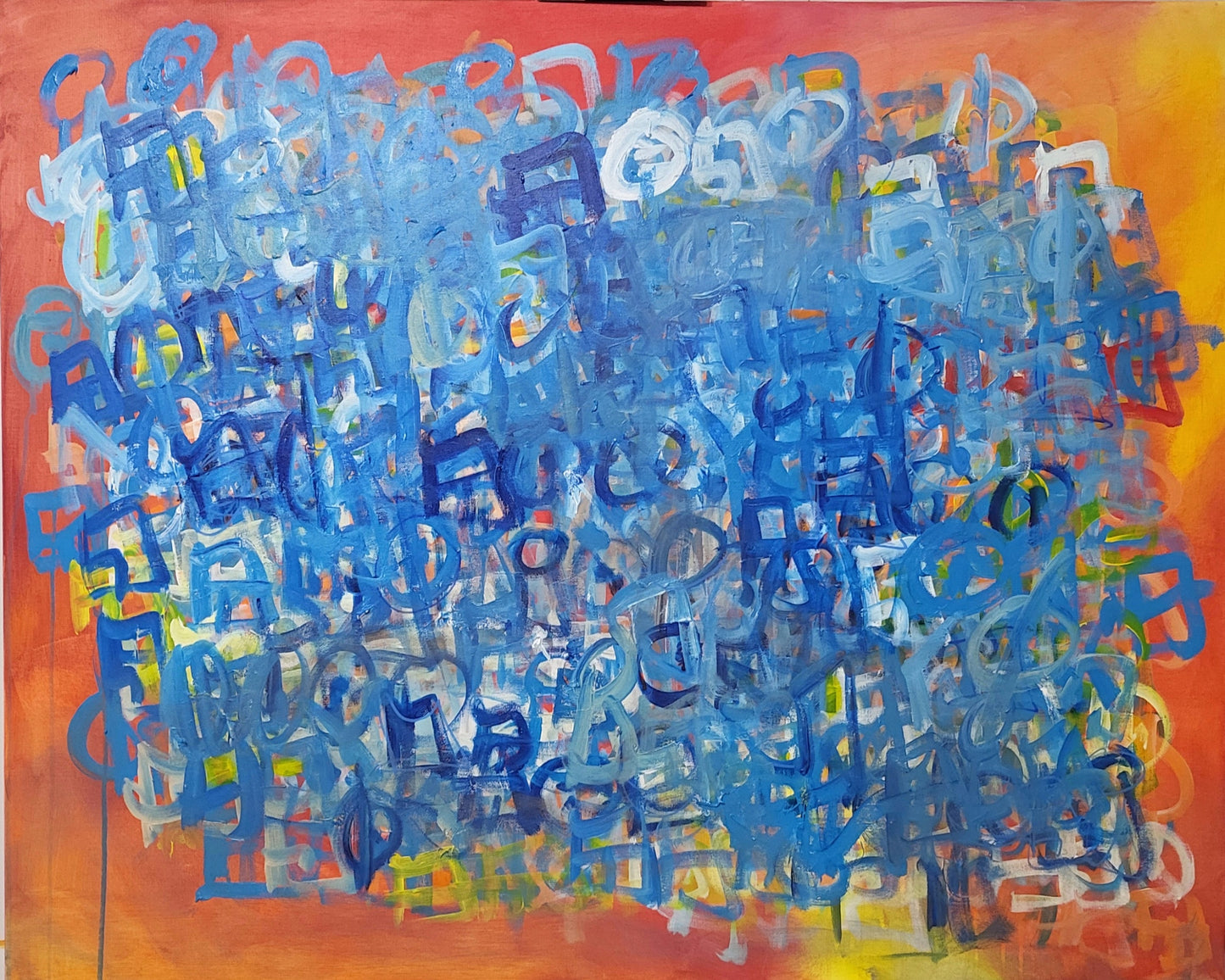 Abstracproseality: Poetics Visual 10 (Original Painting) 48x36